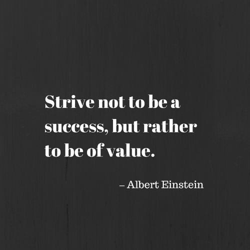 Bring value always