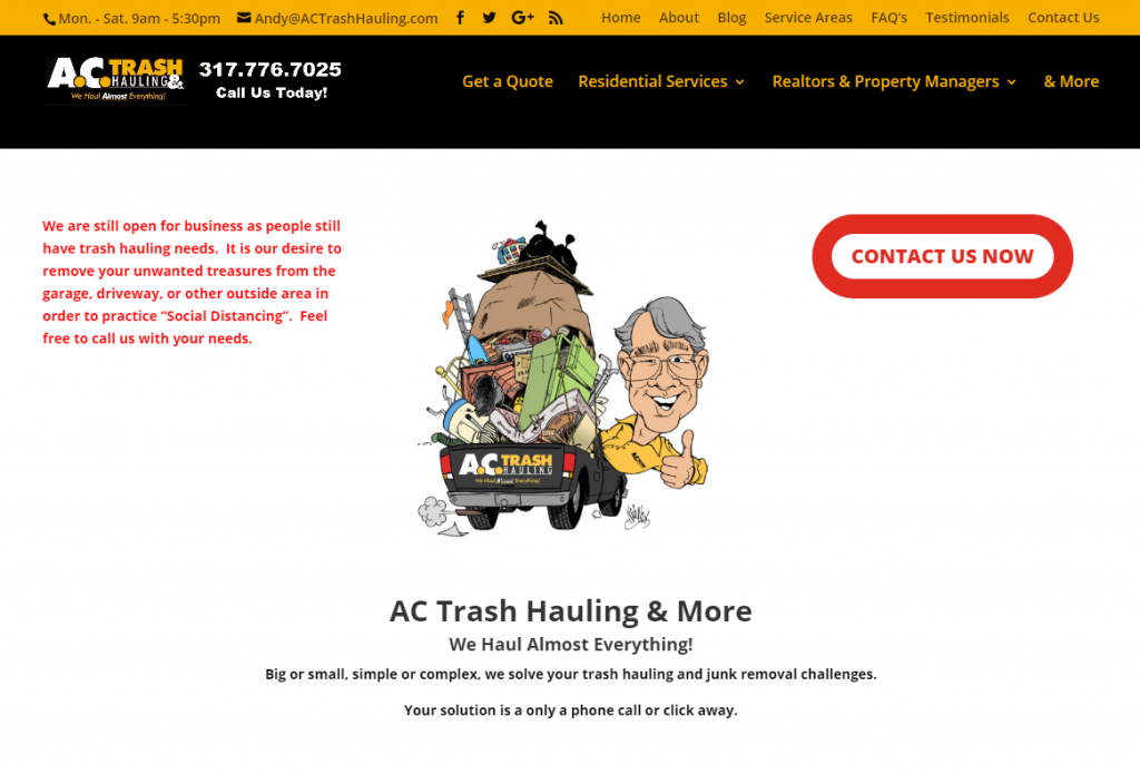 ac trash hauling - Case Study True Story - Kendall Matthews Thryv Business Technology Partner