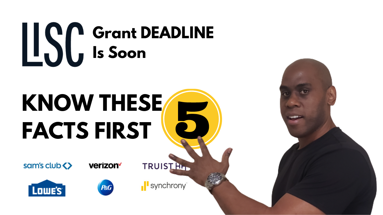 NEW LISC 20K Grant! Minority Business Small Business Grant! Aug 31, 2020
