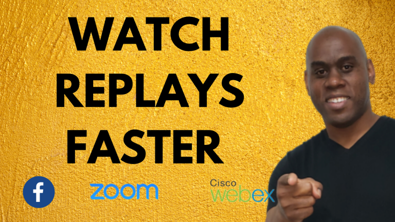 How to speed up webinar facebook videos